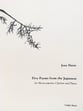 Five Poems from the Japanese Vocal Solo & Collections sheet music cover